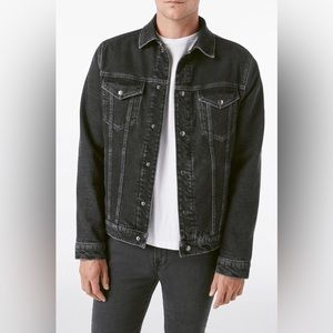 Frame Denim Black Bomber Jacket